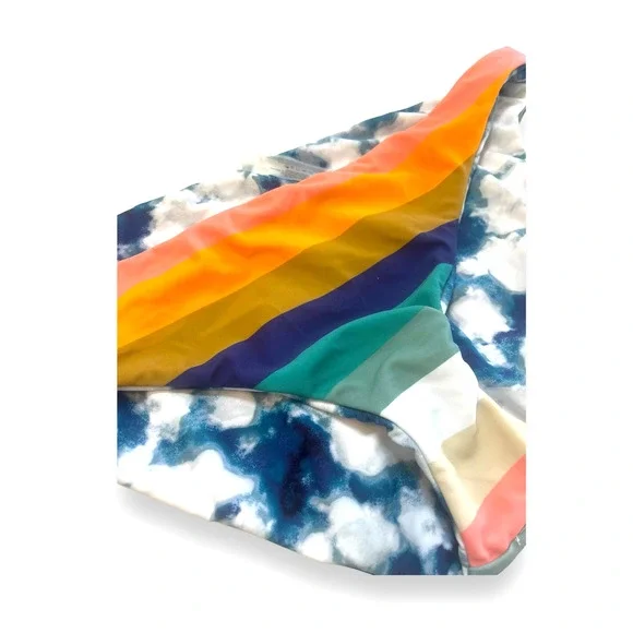 Raisins Low Rider Reversible STRIPED / TIE DYE Bikini Bottoms |  XL, Beach Break - Picture 5 of 15